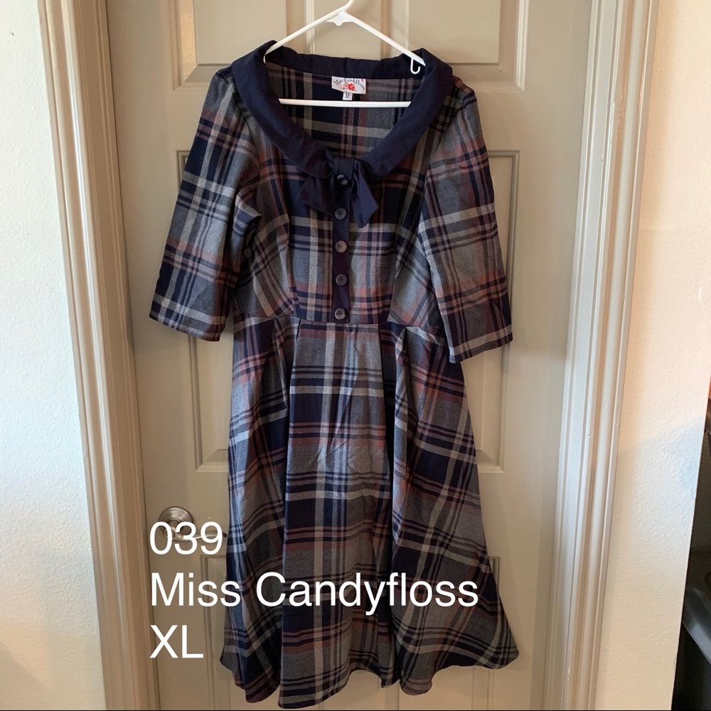 Miss Candyfloss Geneva-Lee plaid dress